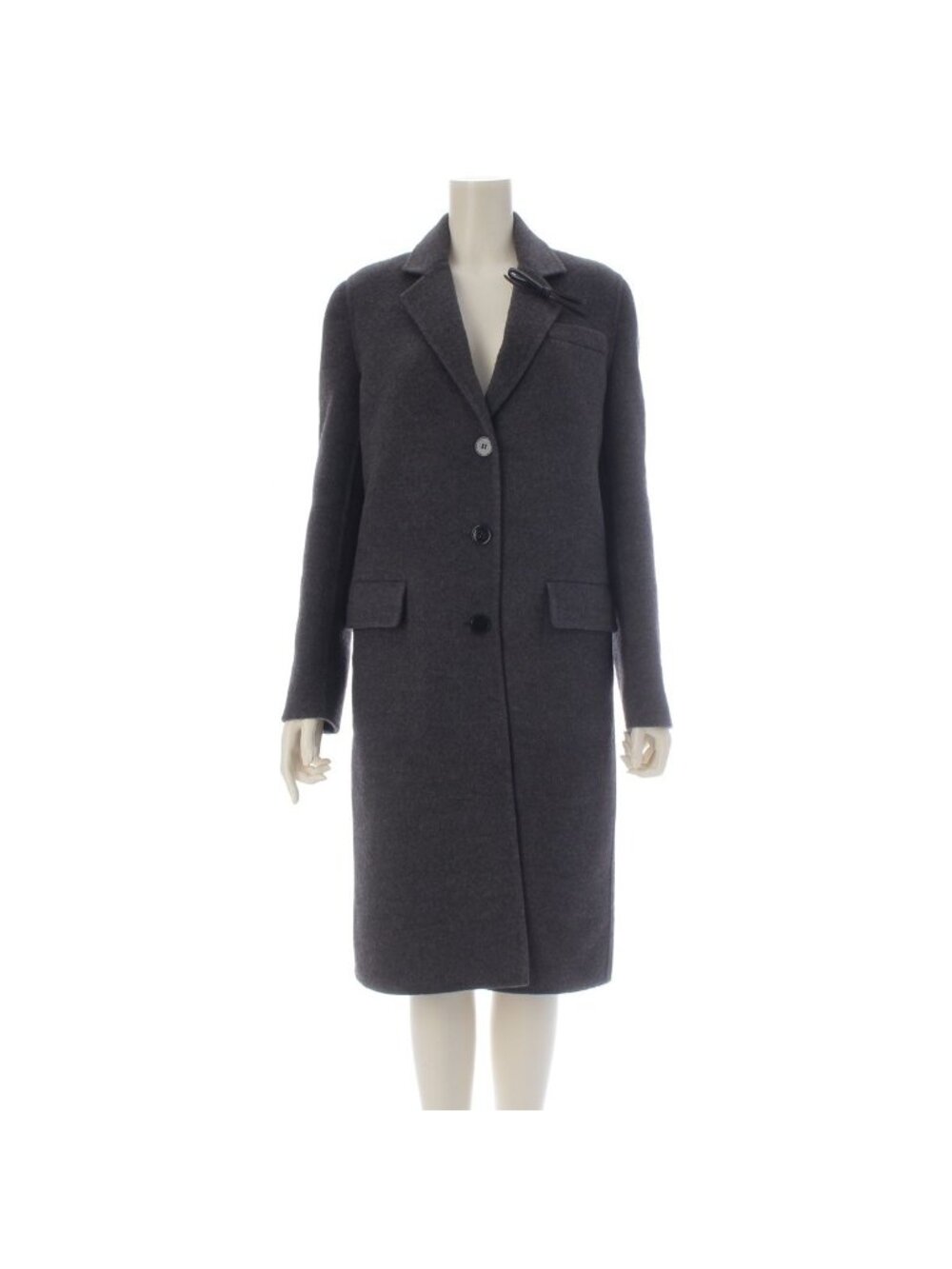 Prada Angora Ribbon Logo Gray 36 Jacket